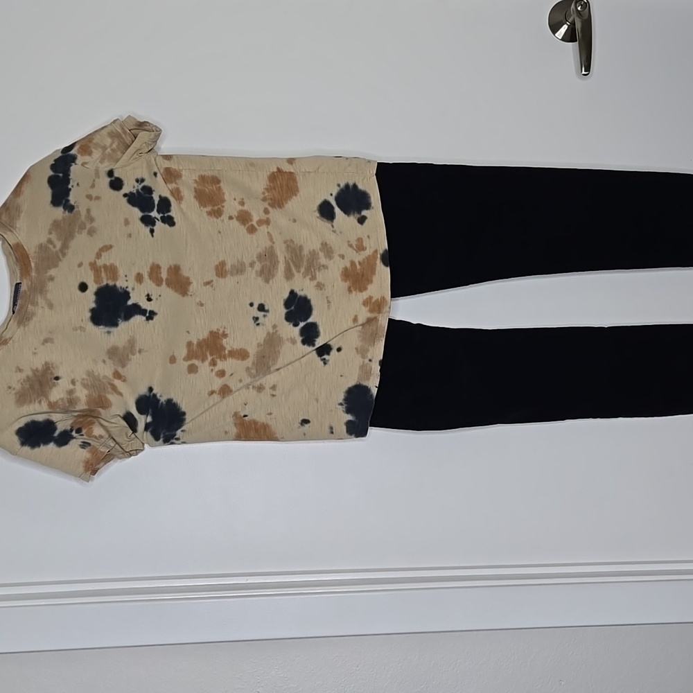 Navy corduroy Lauren Conrad pants + Democracy Top